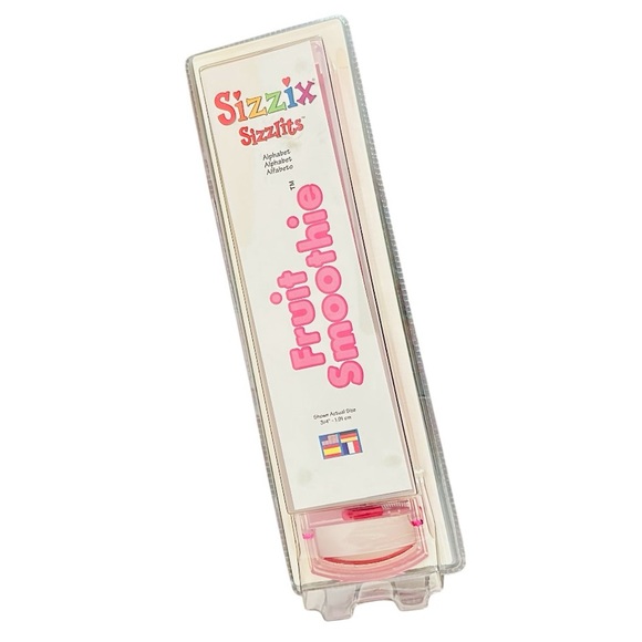 Sizzix Sizzlits Fruit Smoothie Alphabet Set and Storage Case Factory Sealed - Picture 1 of 9